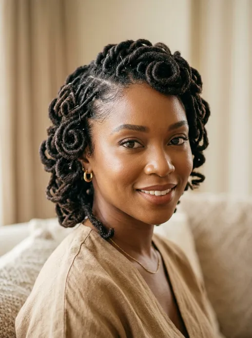Pinned curls
