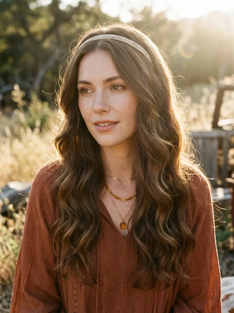 Soft waves with a headband
