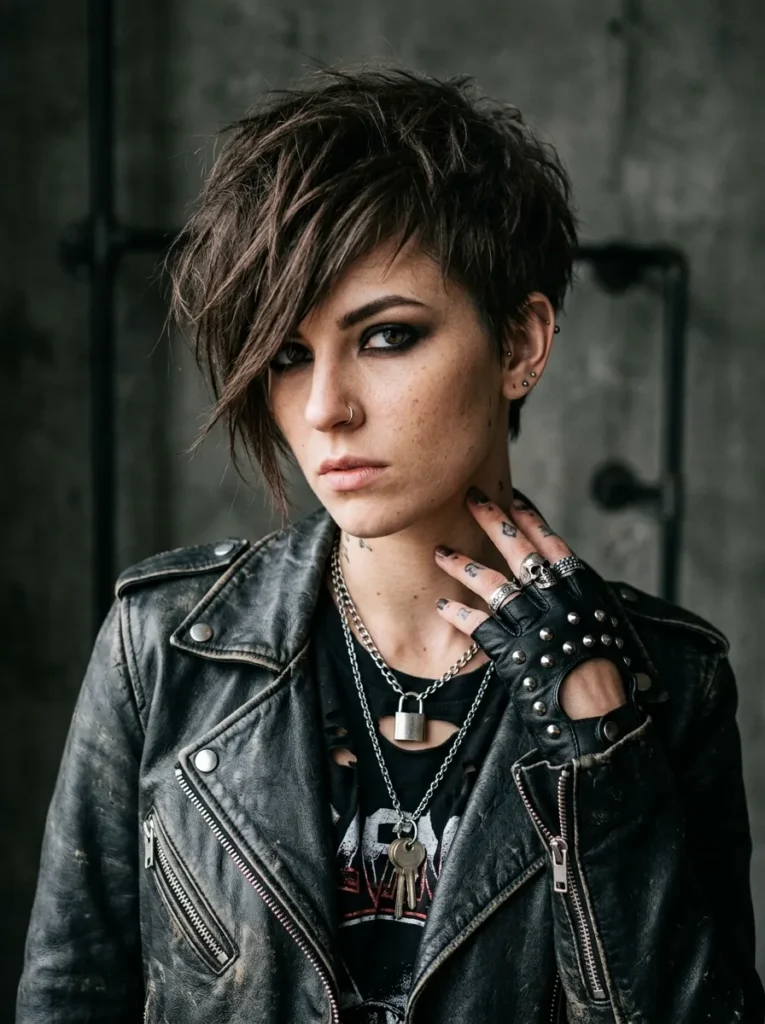 The asymmetrical punk pixie