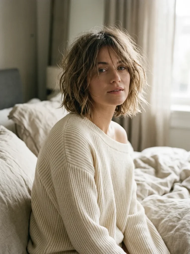 The bedhead shaggy bob