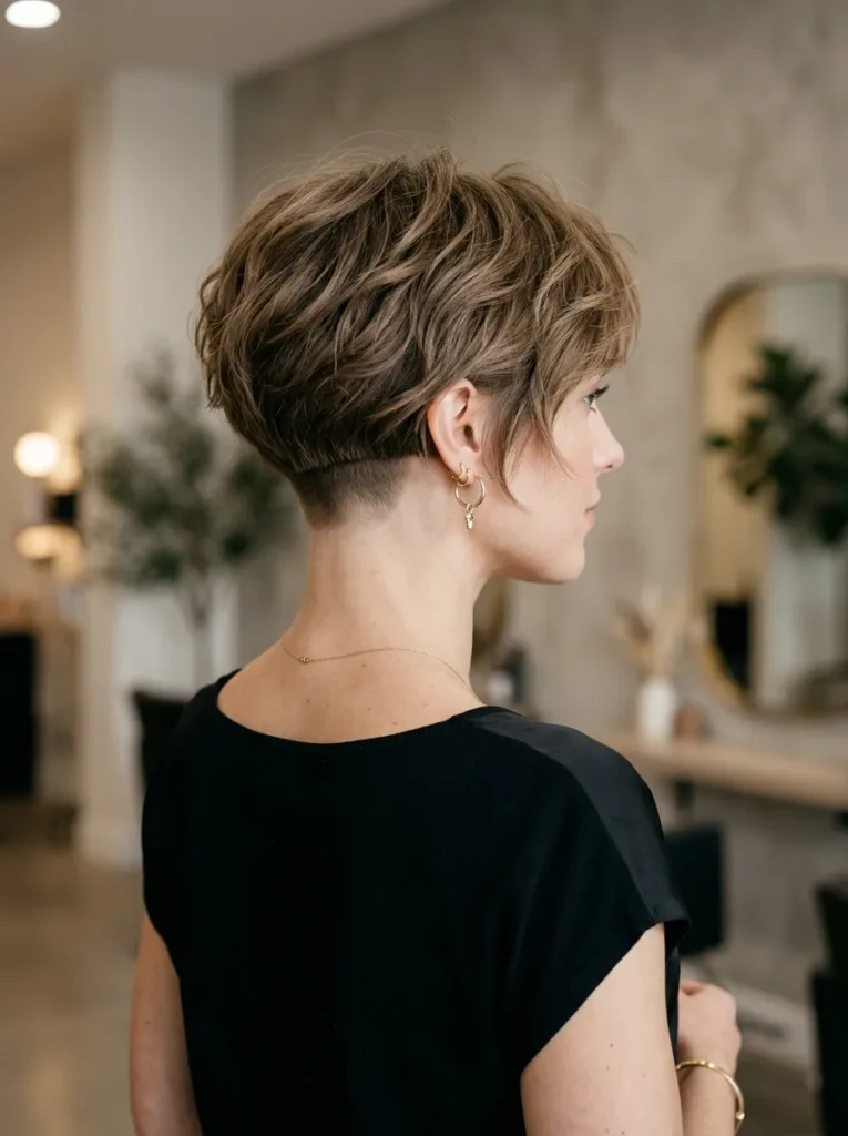 The bixie with shaved nape
