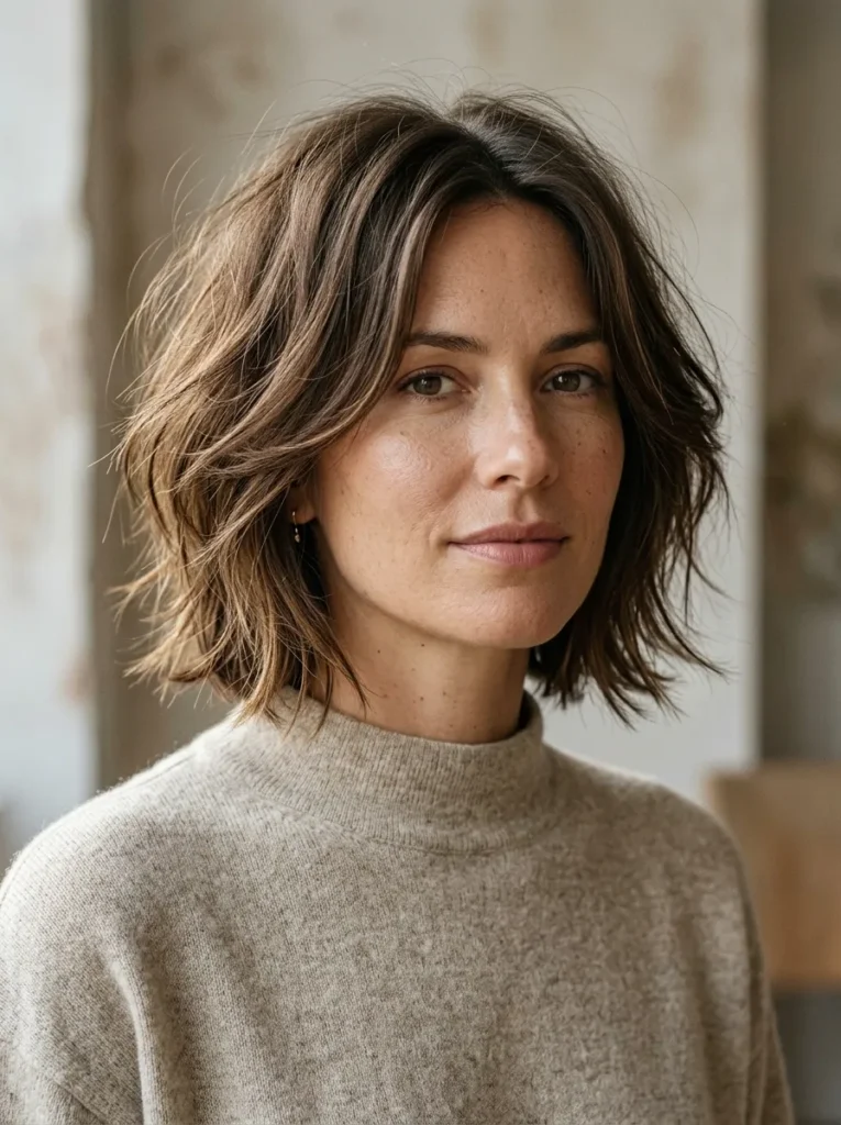 The classic shaggy bob