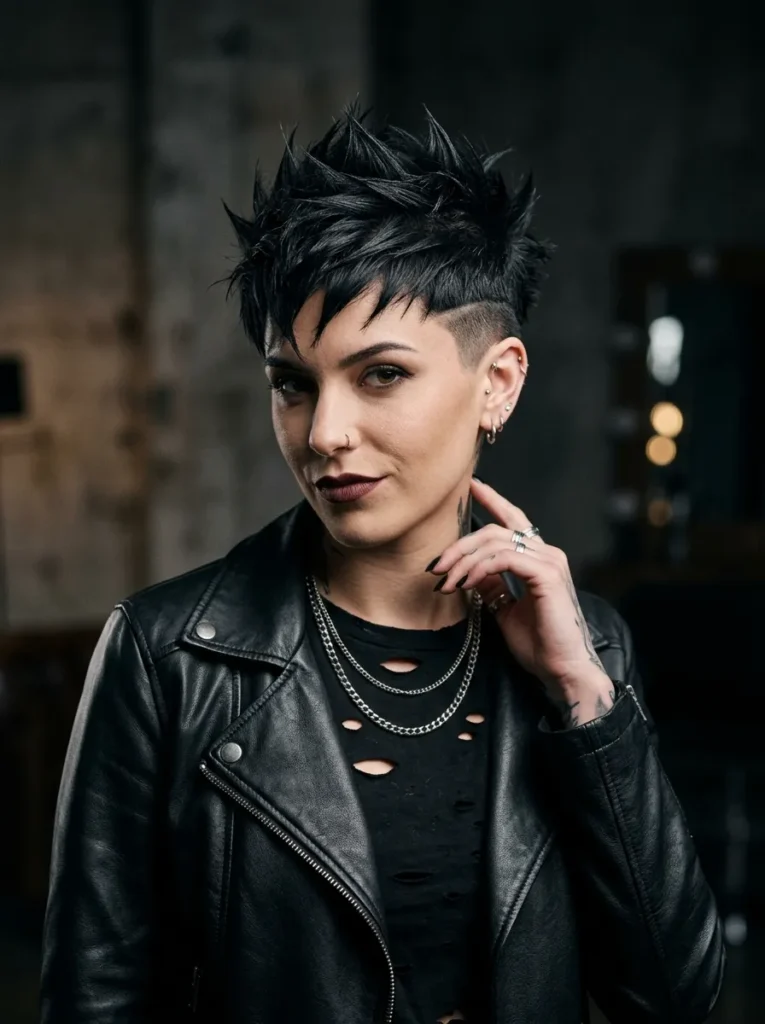 The classic spiky punk pixie