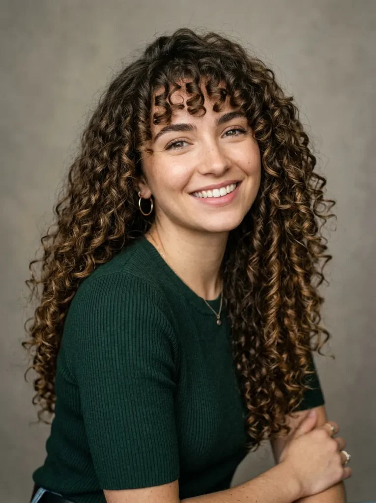The curly fringe