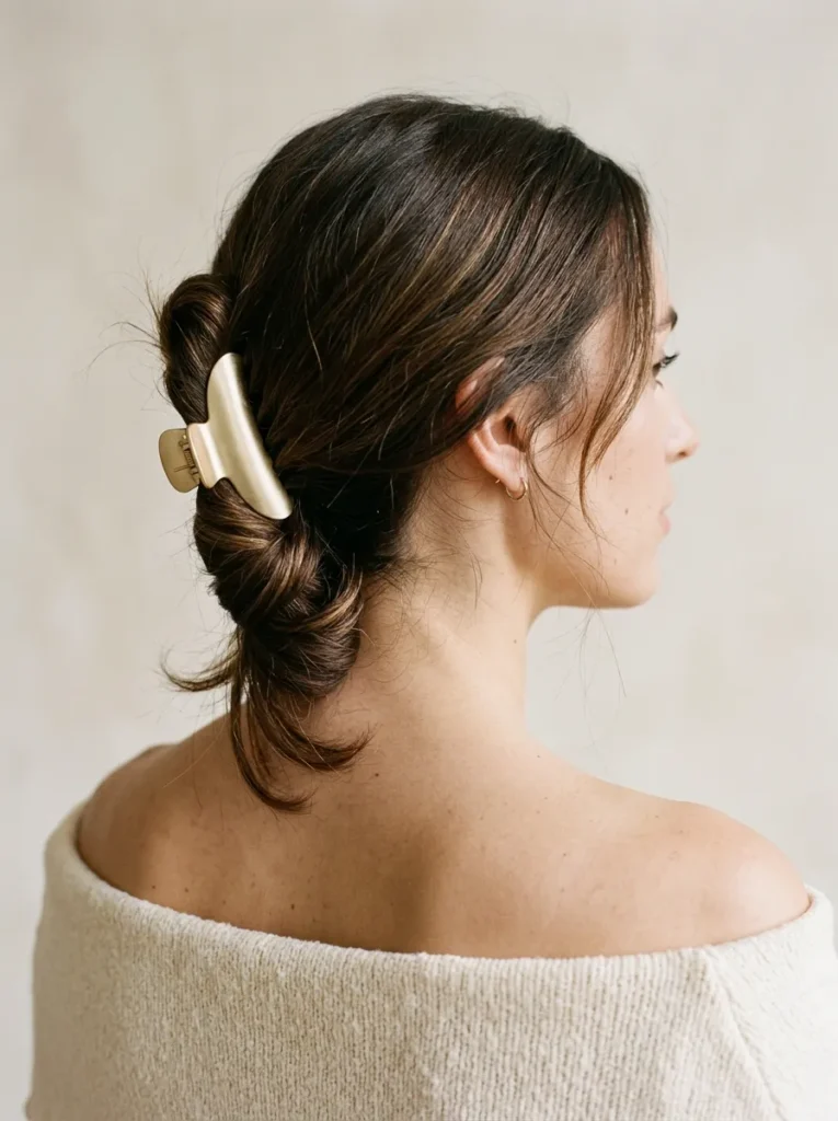 The low twist at the nape