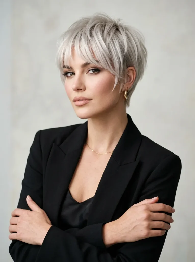 The platinum blonde bixie