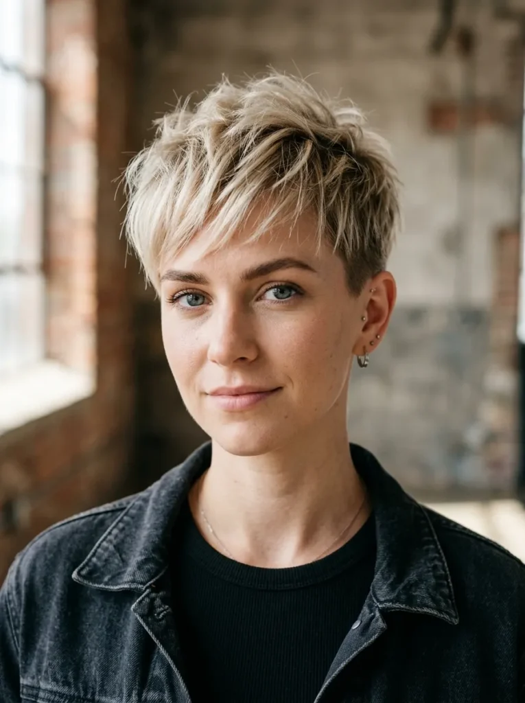 The punk pixie for fine hair