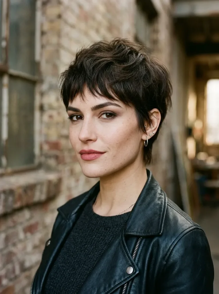 The punk pixie for square faces