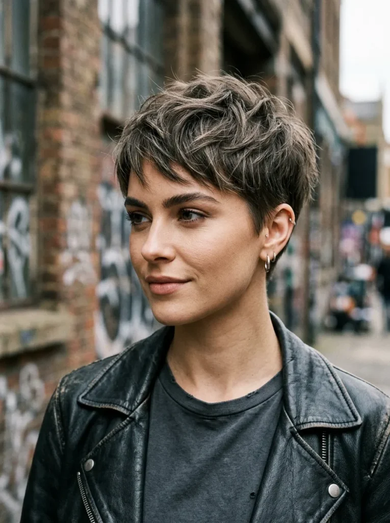The razor cut pixie