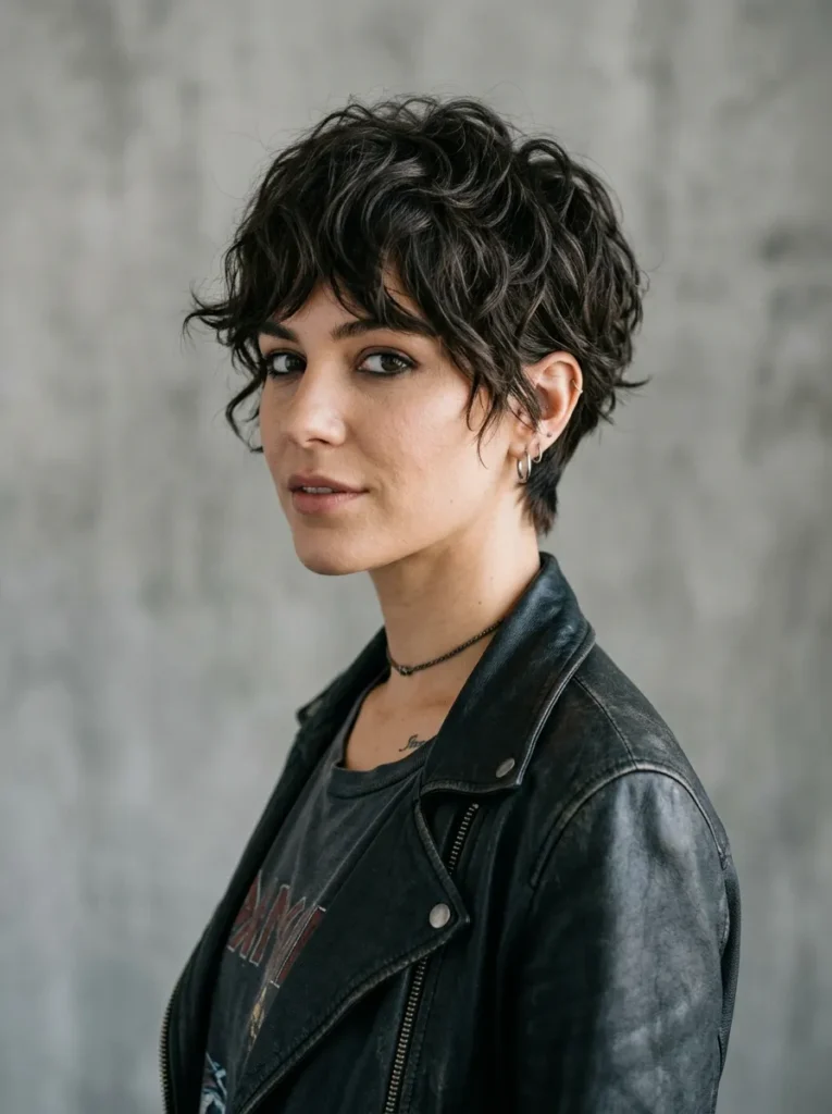 The wavy textured pixie