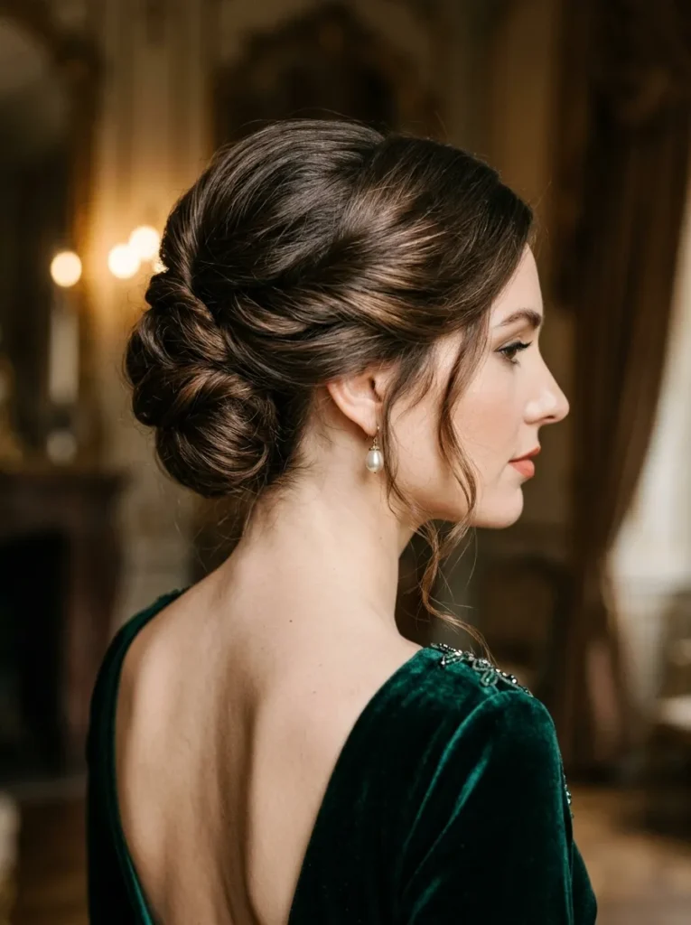 Twisted vintage updo